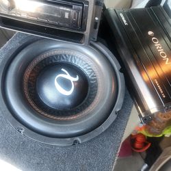 Kenwood Radio, 10" sub and amp