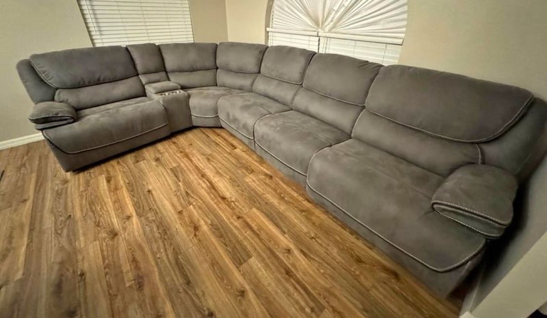 Alejandra Gray Reclining Sectional