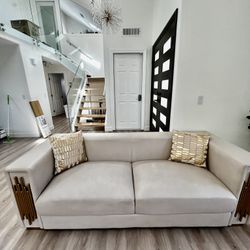 Leather Sofa - Like New 