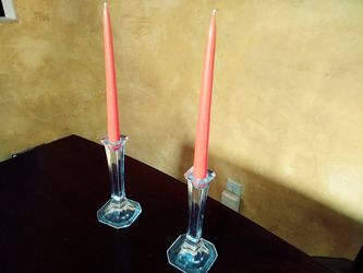 Candlesticks, crystal