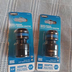Quick Change Impact Wrench Adapter X2
