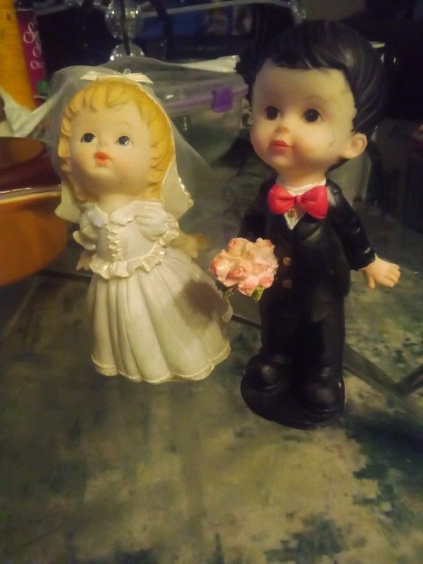 Vintage Wedding Care Toppers,$10