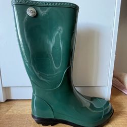 UGG Forest Green Rain Boots