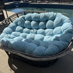 Papasan chair and cushion