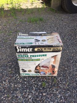 Simer Water Pressure Booster System Never Used In The Box