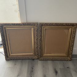 Dos Marcos Dorados Para Fotos De Ampliaciones