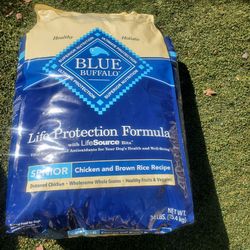 Blue Buffalo Life Protection Senior Dog Food 34 lbs. New.