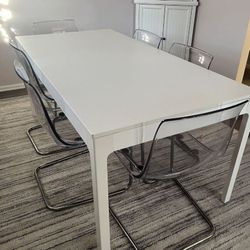 Perfect Condition White Ikea Dinner Table No Chairs