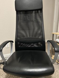 IKEA markus real leather chair