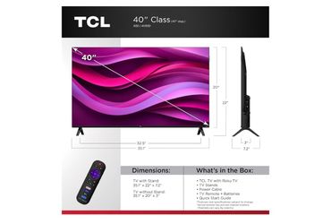 40 inch tcl Roku tv