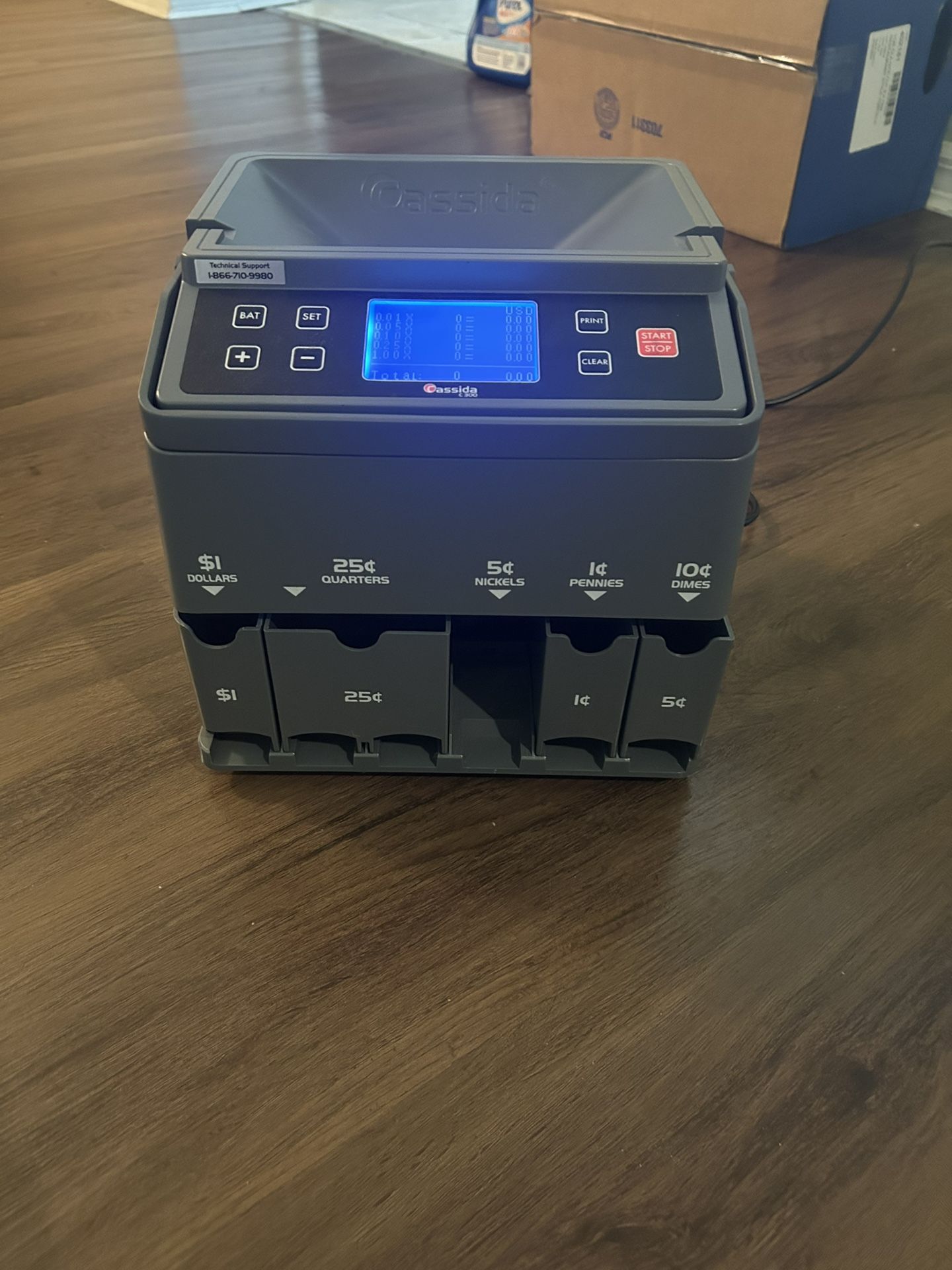 Cassida C300 Professional USD Coin Counter, Sorter and Wrapper Roller