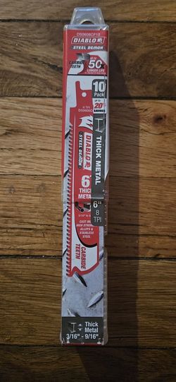 Diablo Steel Demon 6 inch Thick Metal Blades