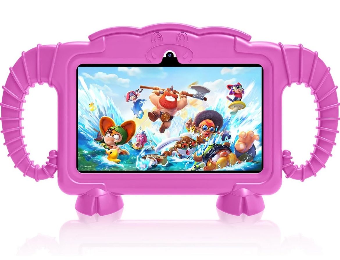 Android 11 Tablet for Kids, 7inch Toddler Tablets, 3GB+32GB with Kids Space Pre-Loaded, Parental Control, Learning Tablet with Kids-Proof Case, Dual C