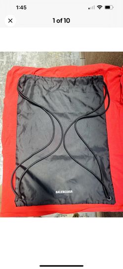 Balenciaga Black Nylon Bag Can Be Used As A Shoes Dust Bag Or Backpack. New