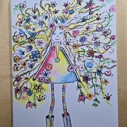 Blank Card, Print Of Original Watercolor 