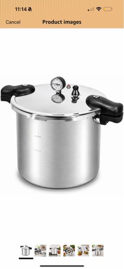 Barton 22 QT Pressure Canner & Cooker, Induction Compatible Stovetop Canning Pot with Pressure Gauge and Rack, Large Capacity Steam Pressure Cooker fo