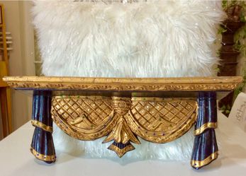 Gold and Black Decorative Wall Shelf