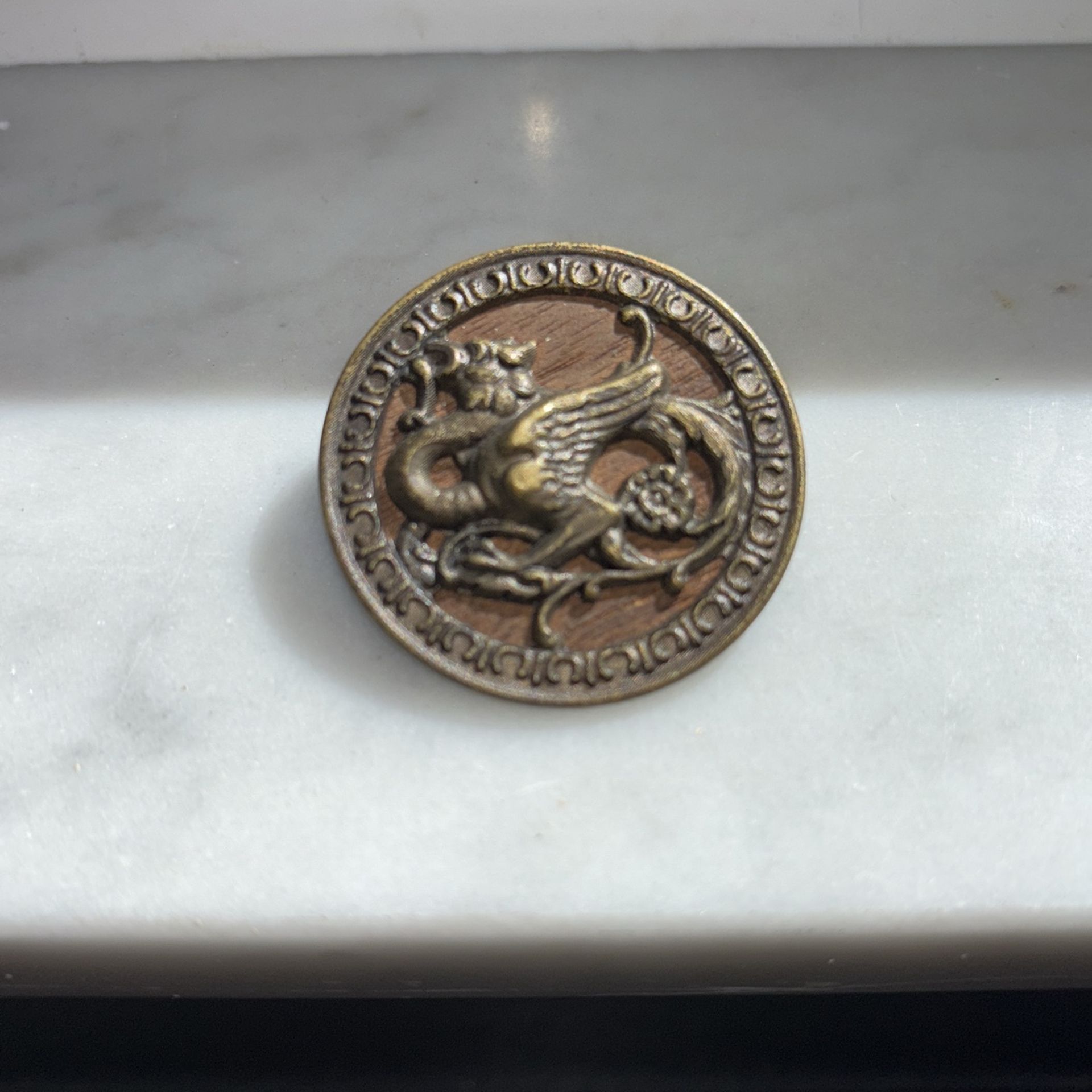 Antique Dragon Button