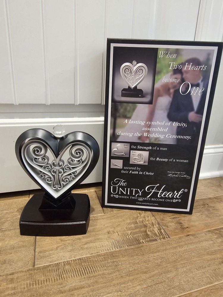The Unity Heart Wedding Decor Black And Pewter