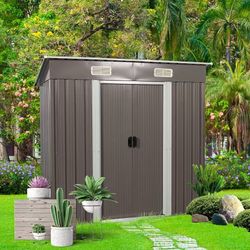 6X4 FT Outdoor Storage Shed 