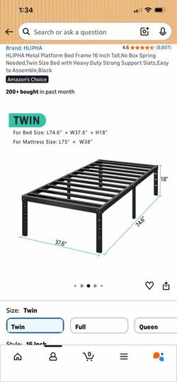 Twin Bed Frame