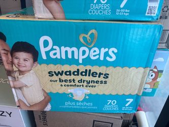 Pampers Swaddlers Size 7 Diapers 70 Count