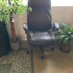 Desk Chair  Dark Brown