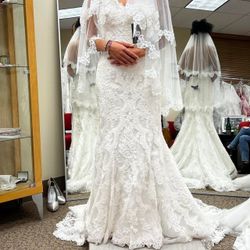 Stella York Lace Wedding Gown