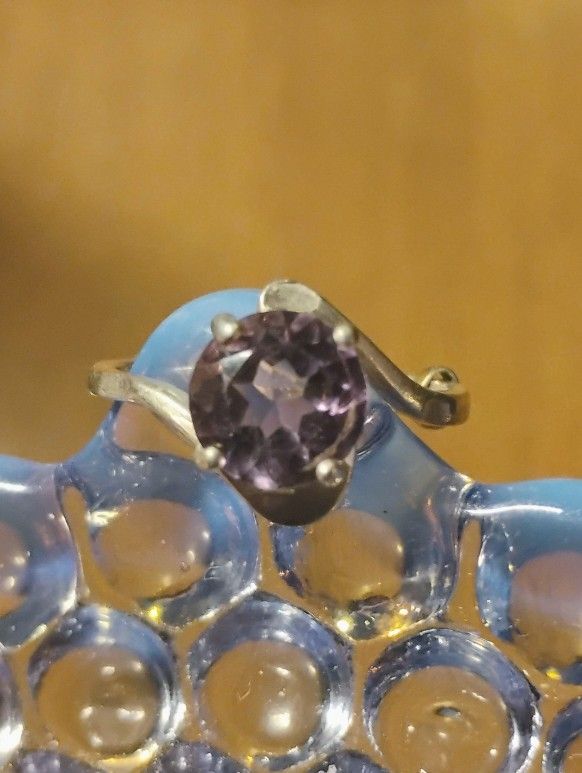 Beautiful,Amethyst,Silver Ring.