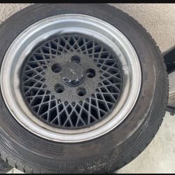 BBS Rims And Tiers 205/60/R15 Took Them Of A BMW E12