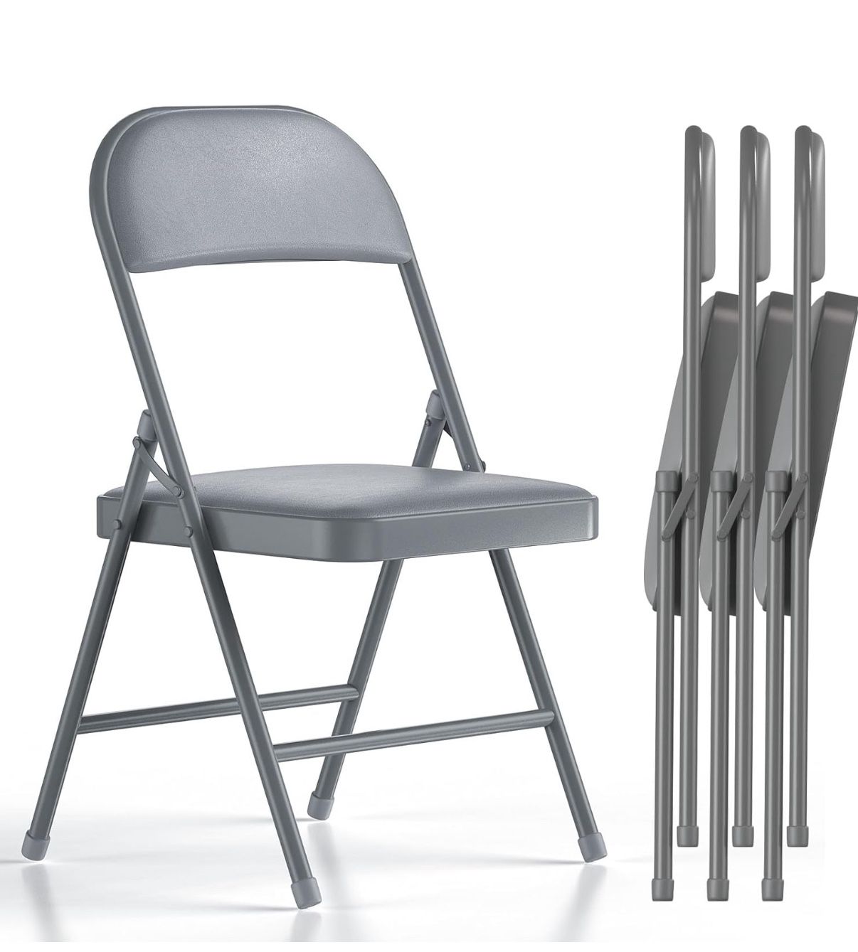 $12 NEW Steel Vinyl  Folding Chair with minor dent