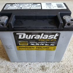 Duralast AGM Motorcycle Powersport Battery ETX20L Perfect Condition 