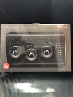 Blackmagic Design DaVinci Resolve Micro Panel with Resolve Studio Software