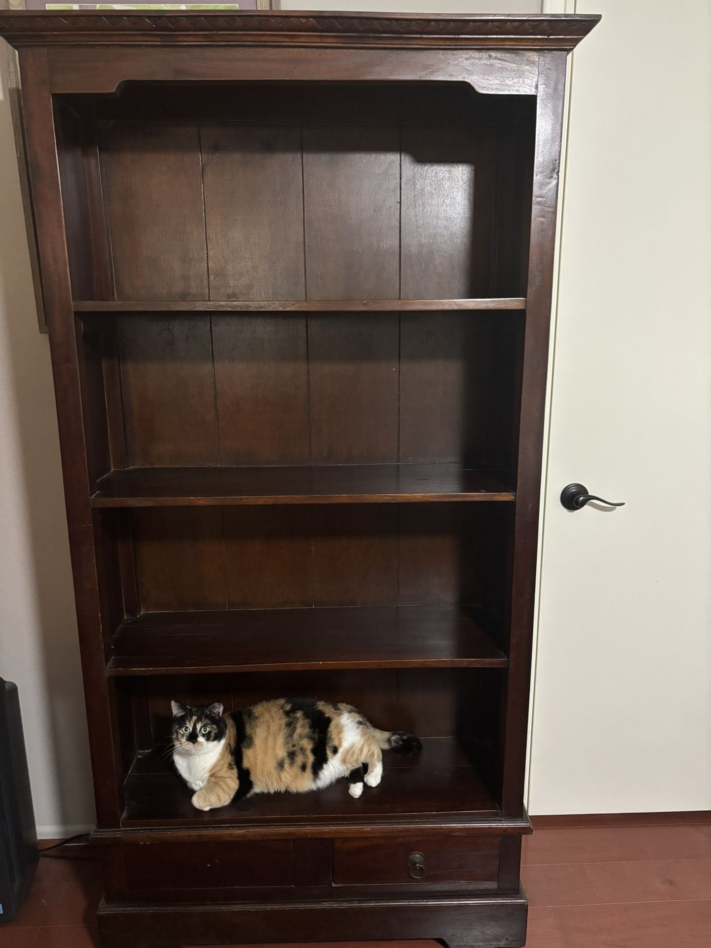 Solid Wood Bookshelf (cat not included) for Sale in Pasadena, CA - OfferUp
