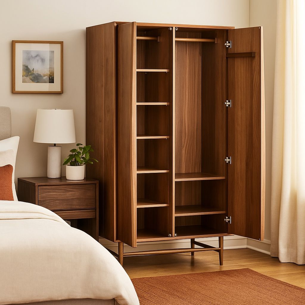 Lenia Armoire-Walnut SKU23431, Like New