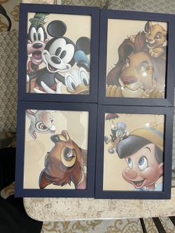 4 Disney Character Picture Frames