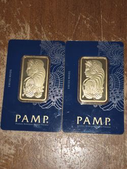 Pamp suisse gold bars , factory sealed