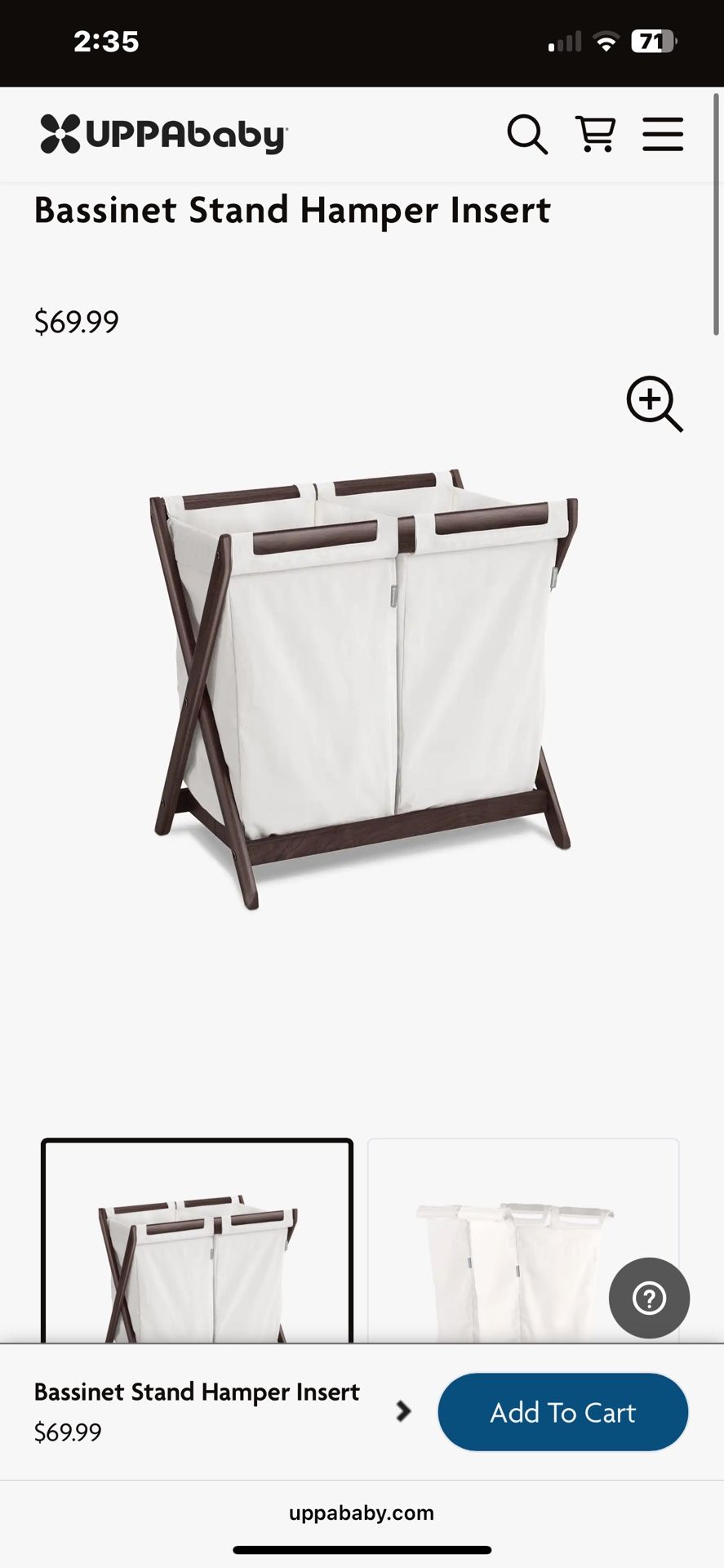 Uppababy Bassinet And Stand 
