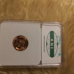 ANI certified 1955d MS 67RD wheat penny