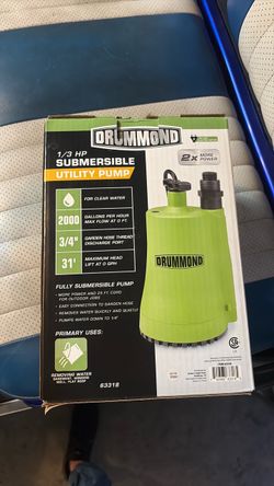 Pool drain pump