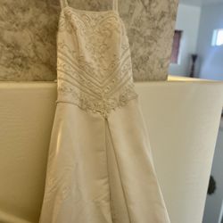 Worn Wedding Dress (size 5/6 Woman) $25  