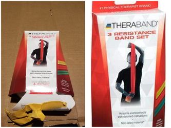 Thera-Band Resistance Bands Beginner-Intermediate - 1 ea., Pack of 3 ￼