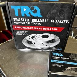TRQ Slotted Rotors 2000 Honda Civic Rear