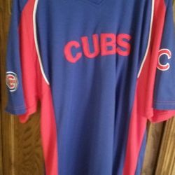 CUBS Baseball Jersey with Embroidered CUBS Logo, Majestic Brand.