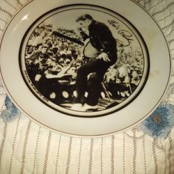 Signed Elvis Plate