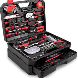 KingTool 325 Piece Home Repair Tool Kit, General Home/Auto Repair Tool Set, Toolbox Storage Case with Drawer, General Household Tool Kit - Perfect for