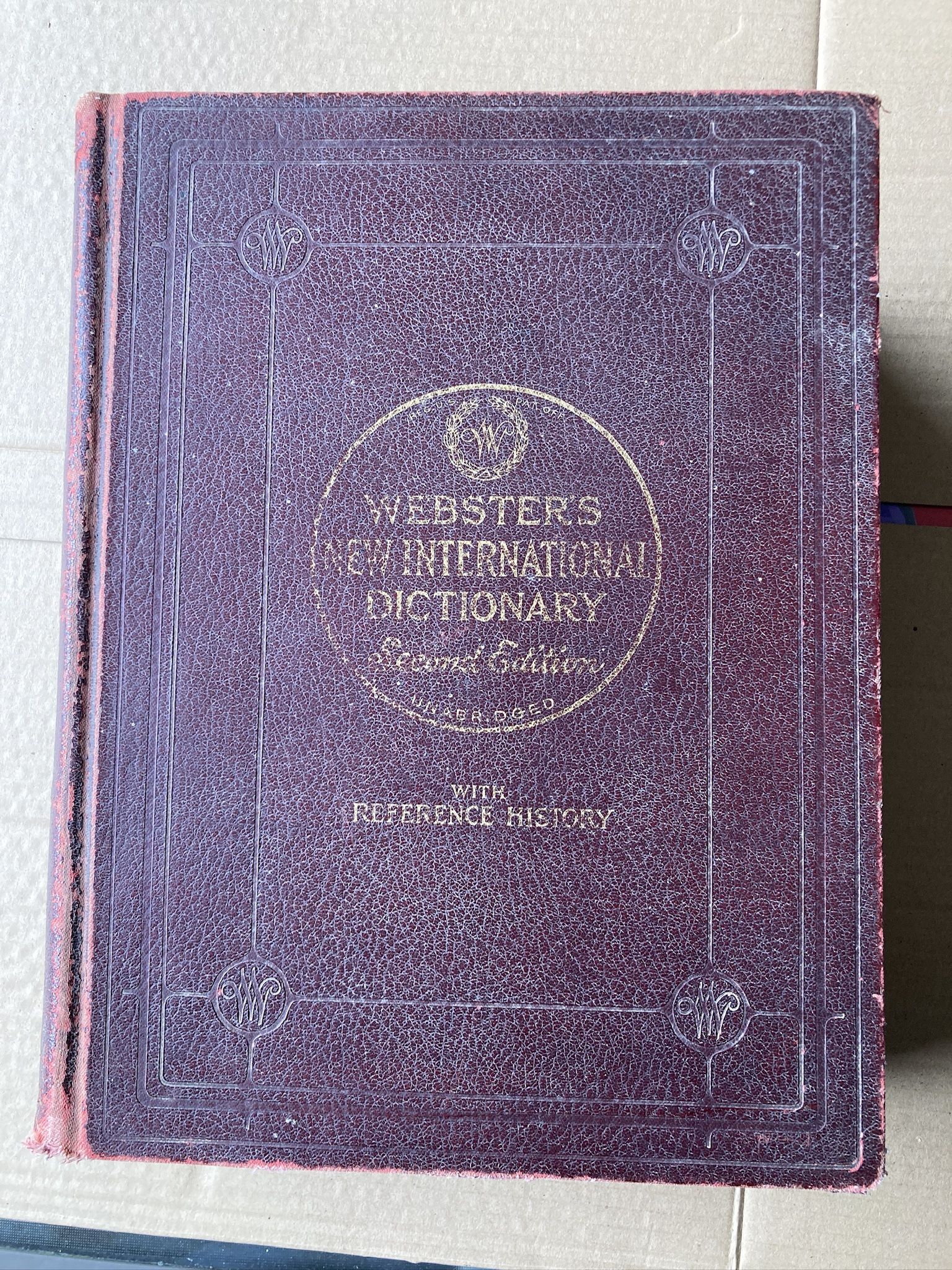 Webster's New International Dictionary, Second Edition, 1934