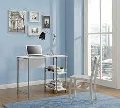 MAINSTAYS BASIC METAL STUDENT COMPUTER DESK, WHITE New