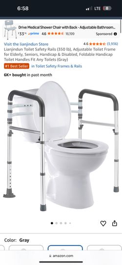 Toilet safety rails