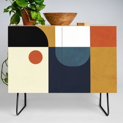 Artist Designed Mid Century Credenza in MULTI/Abstract⁸